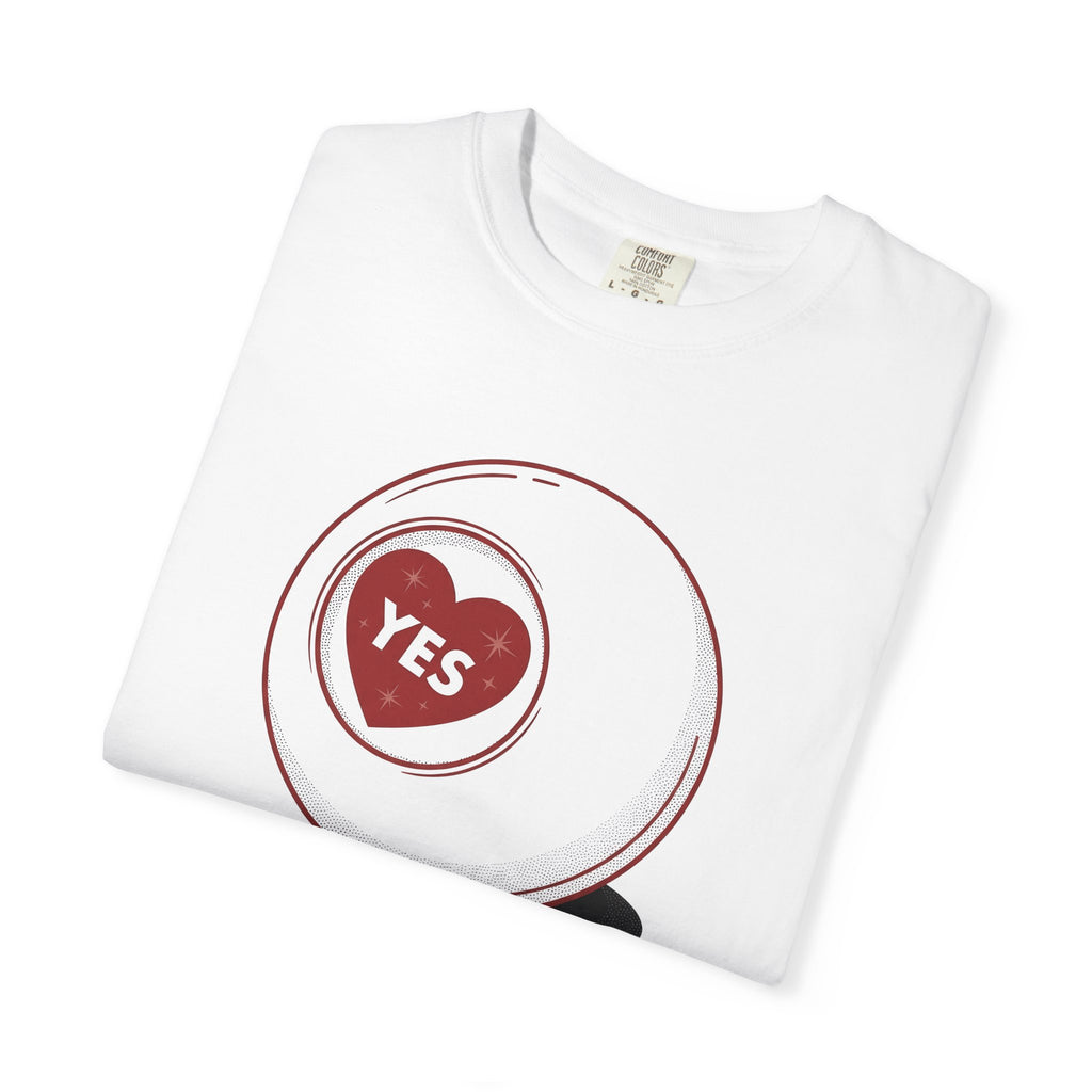 Fortune Ball Shirt Funny Romance Gift Women Classic Tee Crystal Ball T-Shirt Humor Fan Retro Tshirt Love Graphic Old School Symbol Tshirt