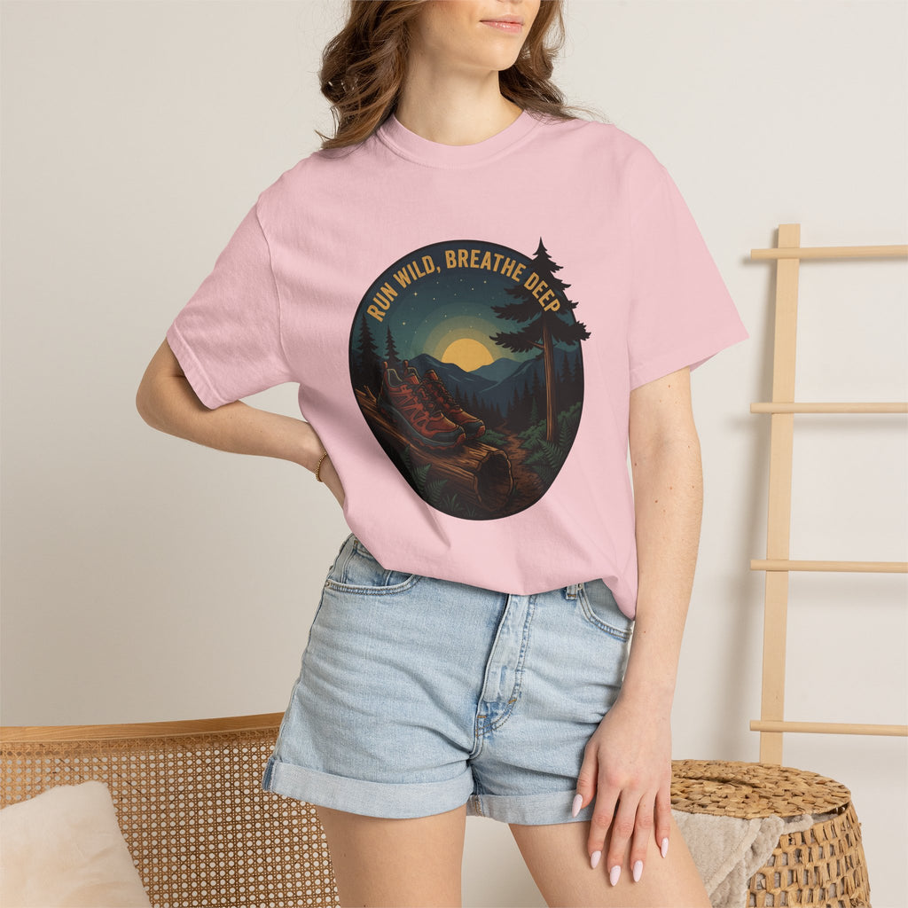 Trail Run Shoes Shirt Sports & Activities Walking Gift Women Nature Art Tee Trail Shoes T-Shirt Athlete Enthusiast Artistic Tshirt Hiking