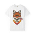Fox Glasses Shirt Easter Animal Gift Women Hand Drawn Tee Specs T-Shirt Spring Fan Illustrated Tshirt Creature Graphic Vintage Tulip Tshirt