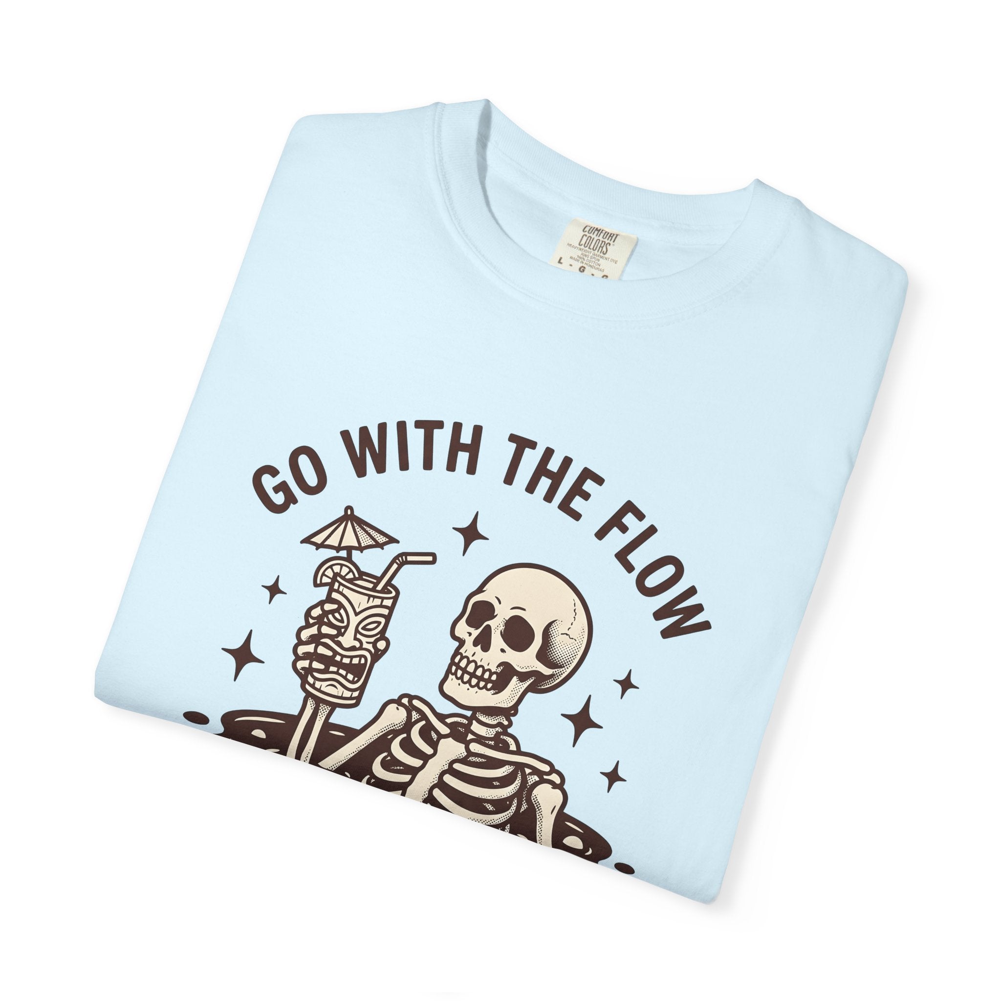 Skeleton Water Shirt Skeleton Horror Gift Women Old-Fashioned Tee Hydration T-Shirt Bone Fan Retro Tshirt Scary Graphic Nostalgic Beverage
