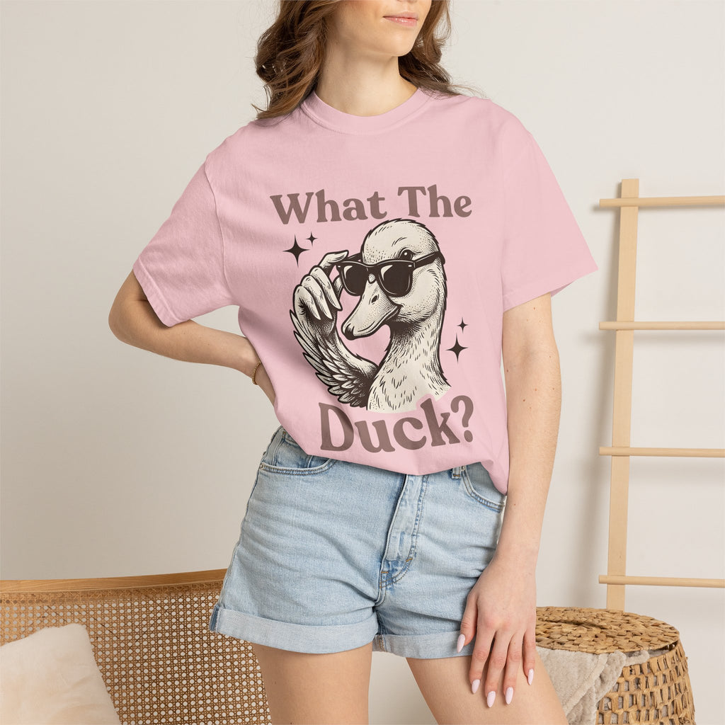 Duck Sunglasses Shirt Funny Critter Gift Women Line Art Tee Duck T-Shirt Humor Fan Minimalist Tshirt Animal Graphic Pop Art Star Symbols
