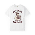 Rabbit Scout Shirt Easter Animal Gift Women Vintage Tee Bunny T-Shirt Easter Fan Creature Graphic Tshirt Retro Tshirt Hand Drawn Pocket