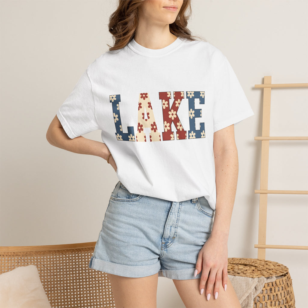 Blossom Script Shirt 4th Of July Holiday Gift Women Striking Image Tee Calligraphy T-Shirt Independence Day Fan Vintage Tshirt Celebration