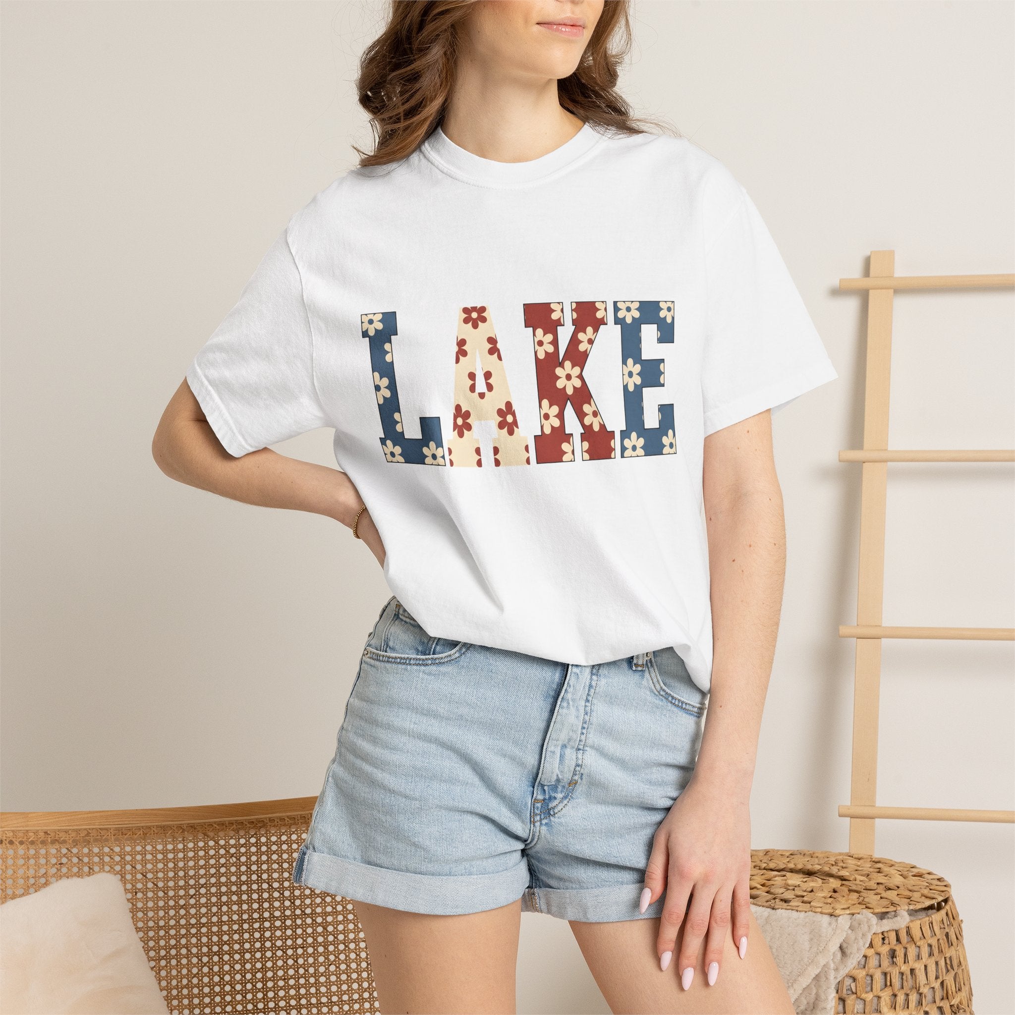 Blossom Script Shirt 4th Of July Holiday Gift Women Striking Image Tee Calligraphy T-Shirt Independence Day Fan Vintage Tshirt Celebration