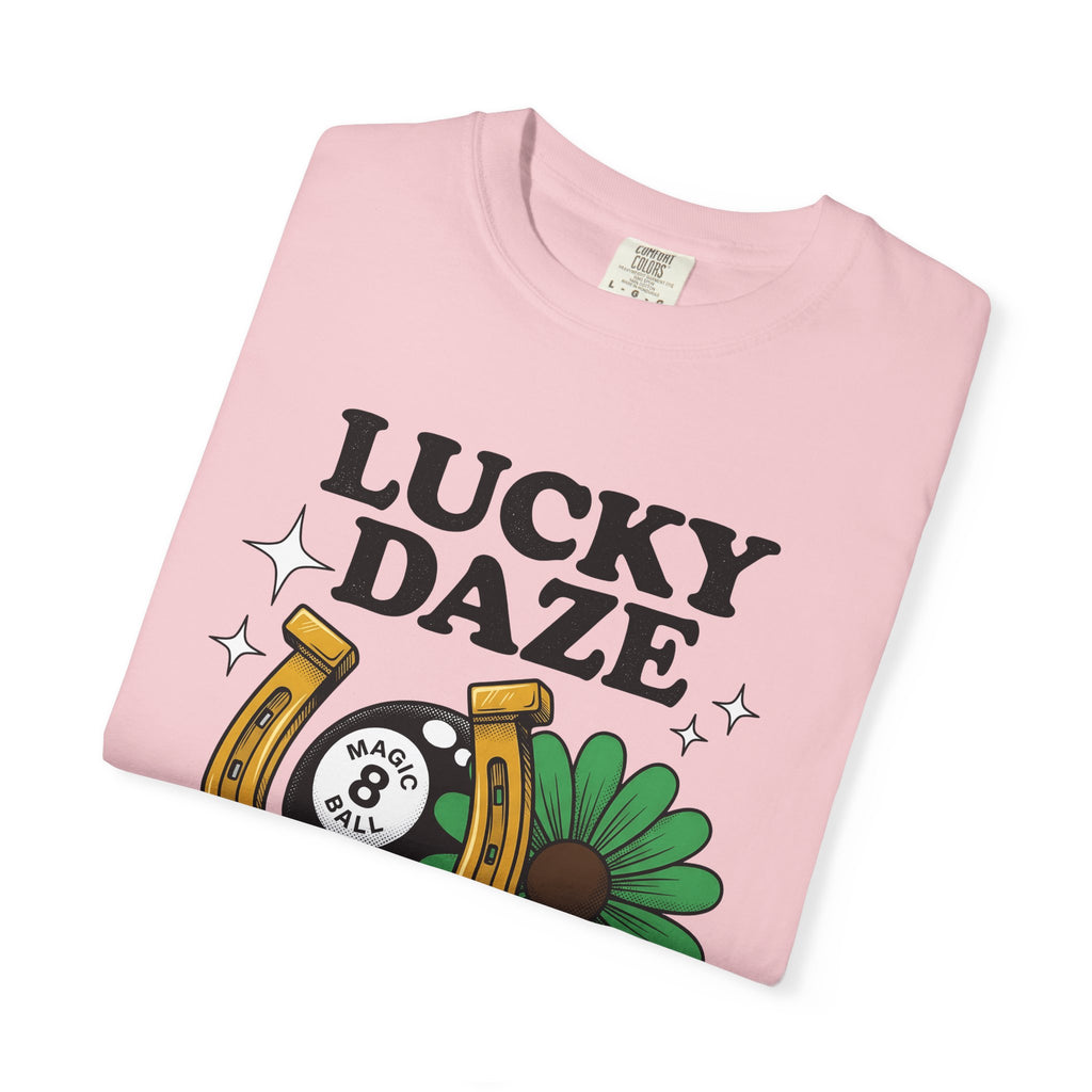 Horseshoe Magic Ball Shirt Holiday Charm Gift Women Retro Tee Lucky Charm T-Shirt Holiday Fan Vintage Tshirt Charm Graphic Classic Shamrock