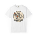 Skull Mobster Shirt Halloween Bones Gift Women Comic Tee Gangster T-Shirt Horror Fan Cartoon Tshirt Skeleton Graphic Vintage Machine Gun