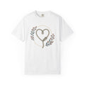 Twine Heart Shirt Cowgirl Cowboy Gift Women Rustic Tee Heart Twine T-Shirt Rodeo Fan Country Tshirt Cowboy Graphic Simple Meadow Flowers