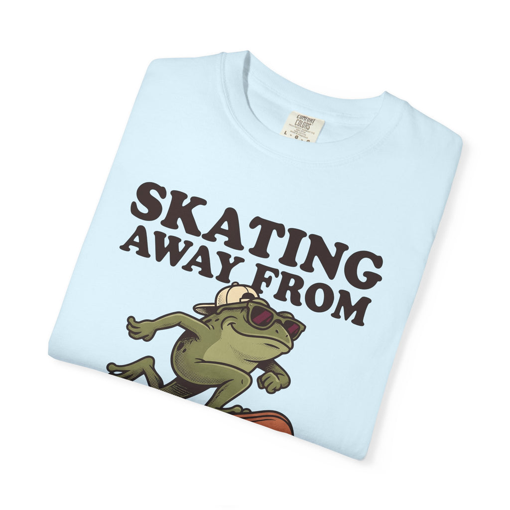 Frog Skater Shirt Funny Pet Gift Women Graphic Tee Toad T-Shirt Humor Fan Cartoon Tshirt Animal Graphic Old School Cool Glasses Tshirt