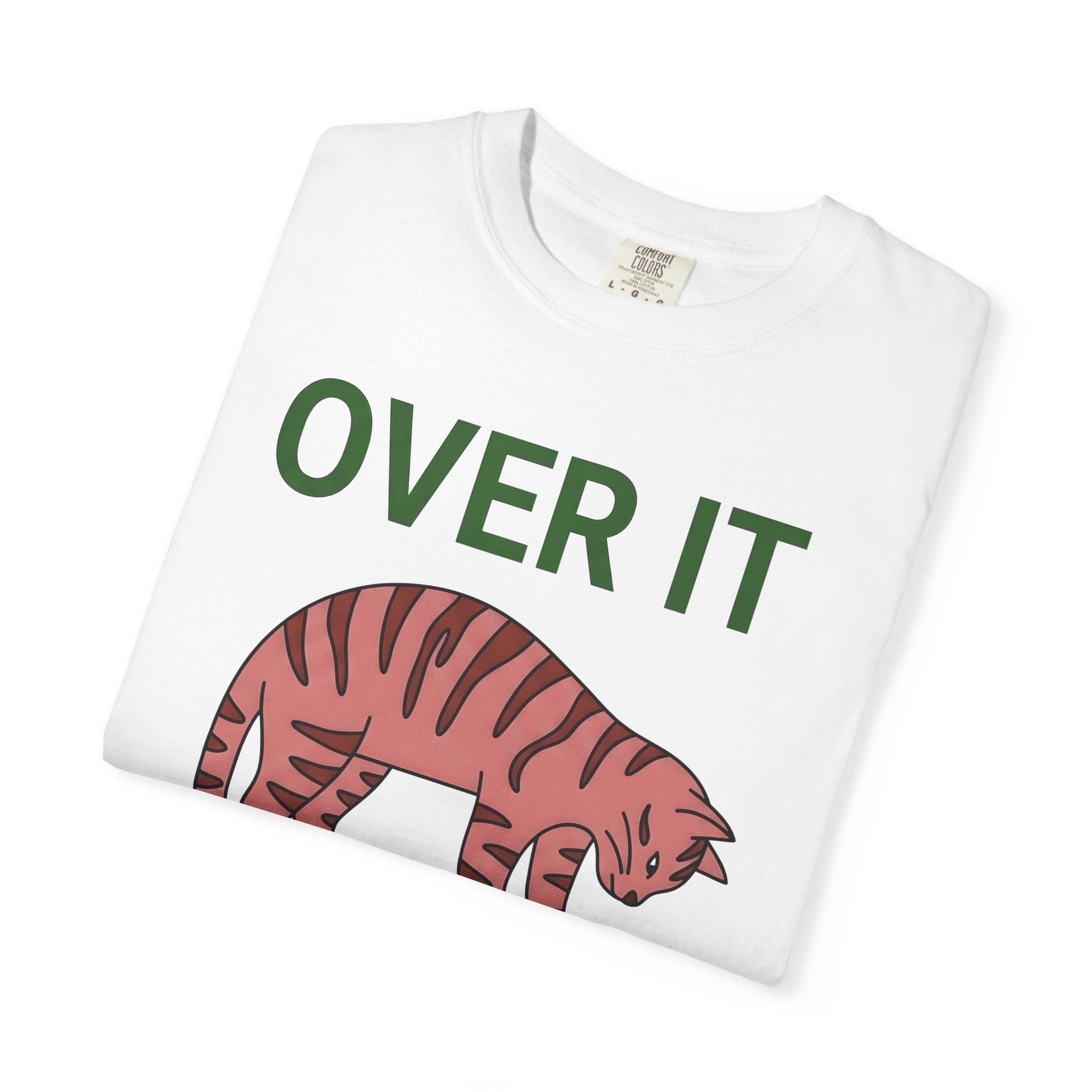 Chill Cat Shirt Cat Gag Gift Women Sketch Tee Kitty Cat T-Shirt Cat Fan Feline Tshirt Joke Graphic Clean Stripes Tshirt