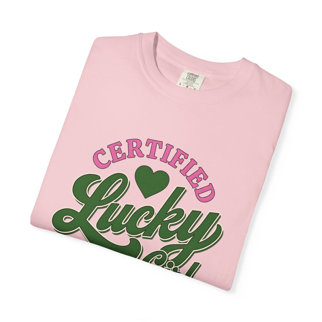 Heart Symbol Shirt St Patrick's Day Amulet Gift Women Strong Lettering Tee Love T-Shirt Shamrock Fan Heart Typography Tshirt Talisman