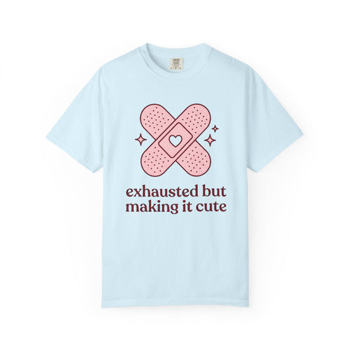 Adhesive Heart Shirt Nurses Medicare Gift Women Modern Tee Sticky Heart T-Shirt Nurse Practitioner Enthusiast Contemporary Tshirt Medical