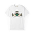 Claddagh Ring Shirt St Patrick's Day Celtic Gift Women Classic Tee Claddagh T-Shirt Irish Fan Claddagh Tshirt Celtic Graphic Retro Tiara