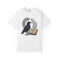 Crow Journal Shirt Halloween Magic Gift Women Retro Tee Diary T-Shirt Horror Fan Occult Tshirt Mystic Graphic Sketch Floral Tshirt