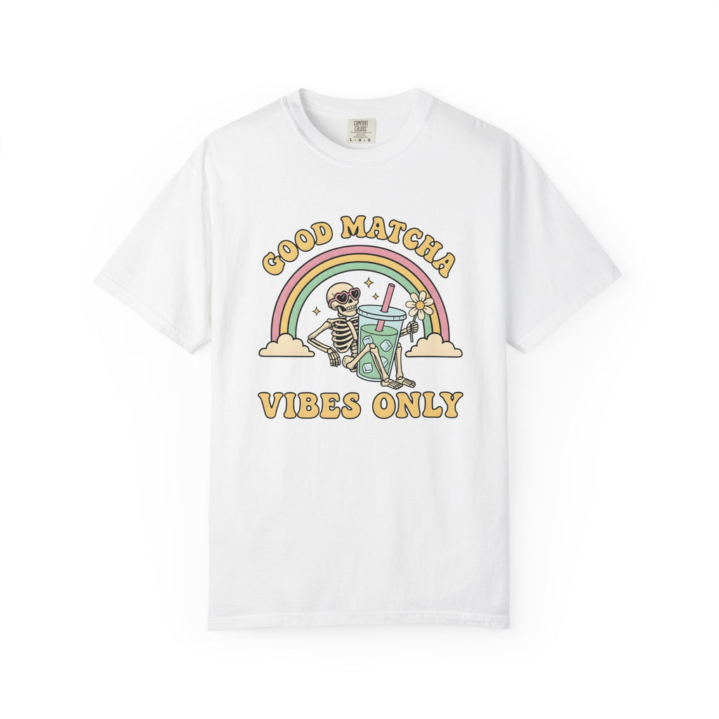 Skull Matcha Latte Shirt Coffee Cartoon Gift Women Anime Tee Matcha Latte T-Shirt Coffee Fan Manga Tshirt Cartoon Graphic Classic Spectrum