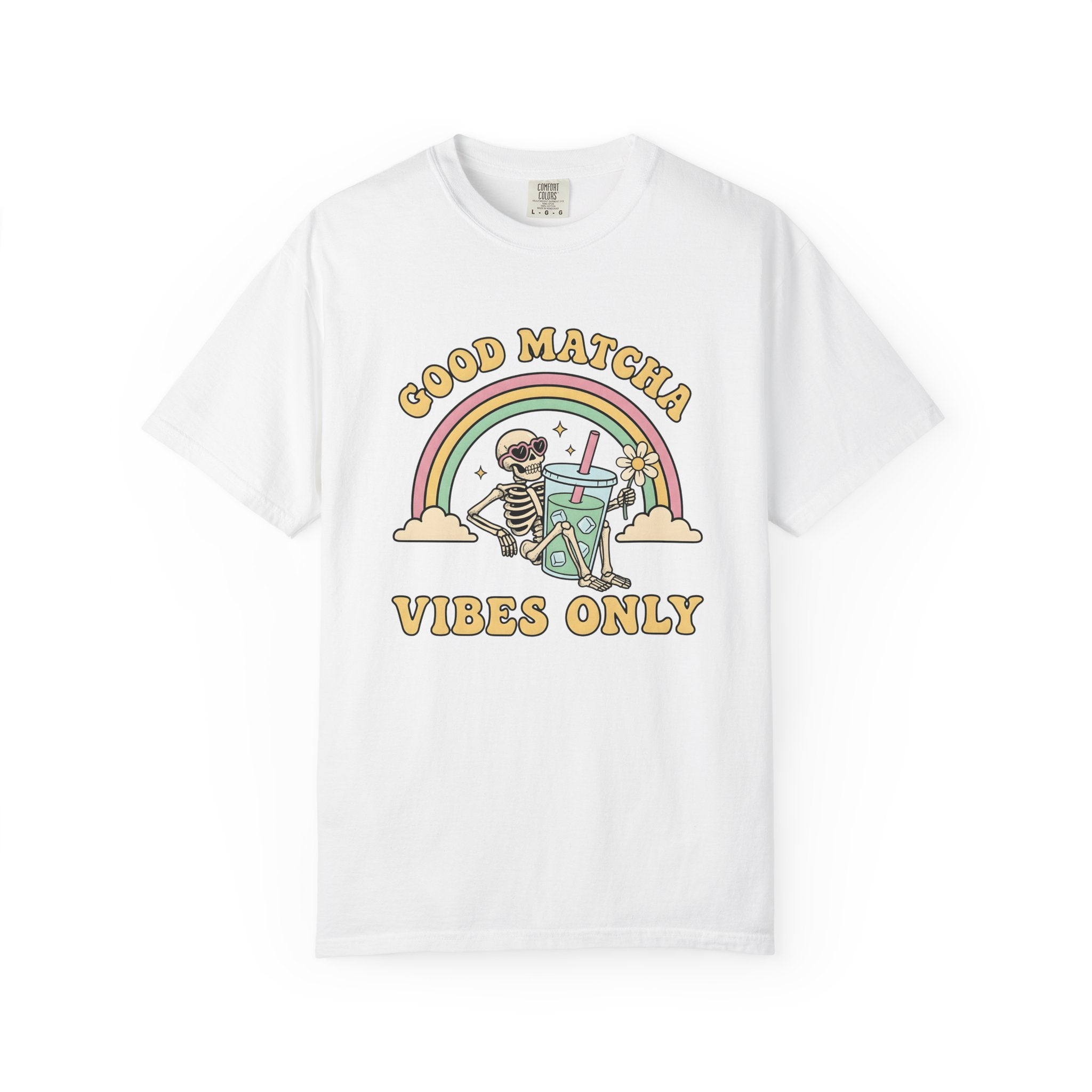Skull Matcha Latte Shirt Coffee Cartoon Gift Women Anime Tee Matcha Latte T-Shirt Coffee Fan Manga Tshirt Cartoon Graphic Classic Spectrum