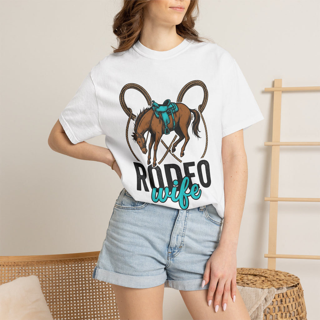 Rodeo Horse Shirt Rodeo Country Gift Women Western Tee Bronco T-Shirt Rodeo Fan Cowboy Tshirt Rural Graphic Vintage Lasso Tshirt