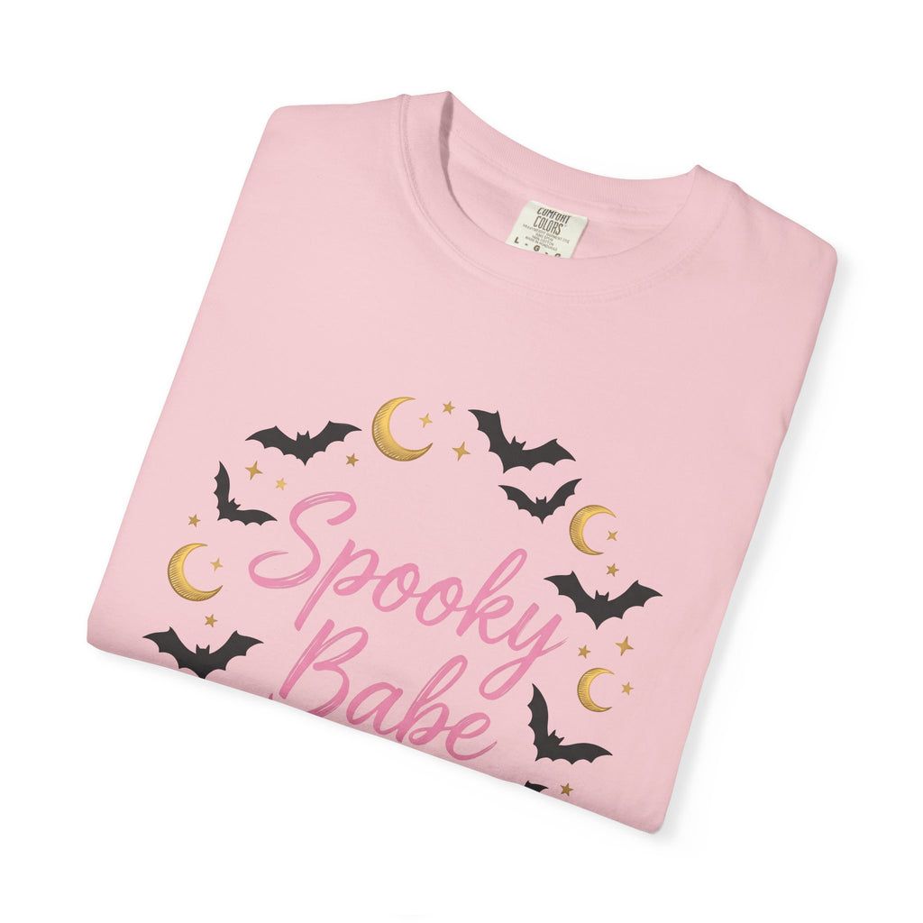 Bat Moon Image Shirt Halloween Eerie Gift Women Sweet Tee Lunar T-Shirt Horror Fan Spooky Graphic Tshirt Classic Shining Stars Tshirt