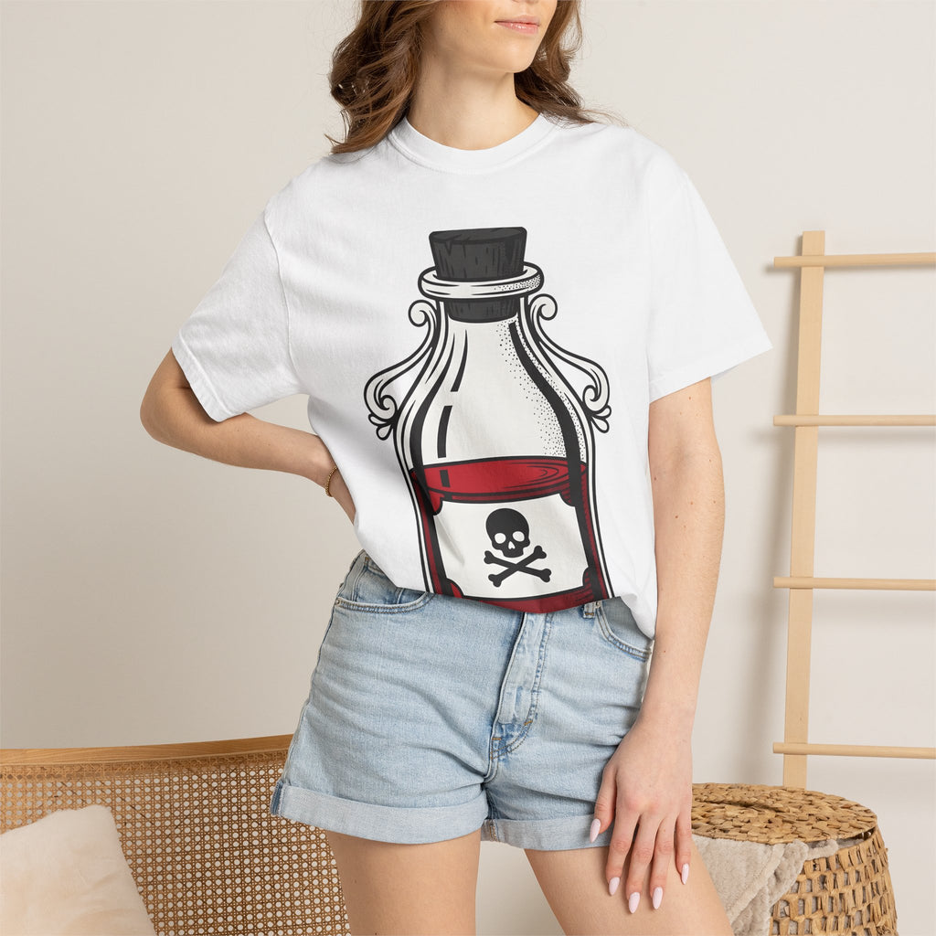 Venom Bottle Shirt St. Valentine's Day Spooky Gift Women Traditional Tee Poison Bottle T-Shirt Valentine Fan Vintage Tshirt Horror Graphic