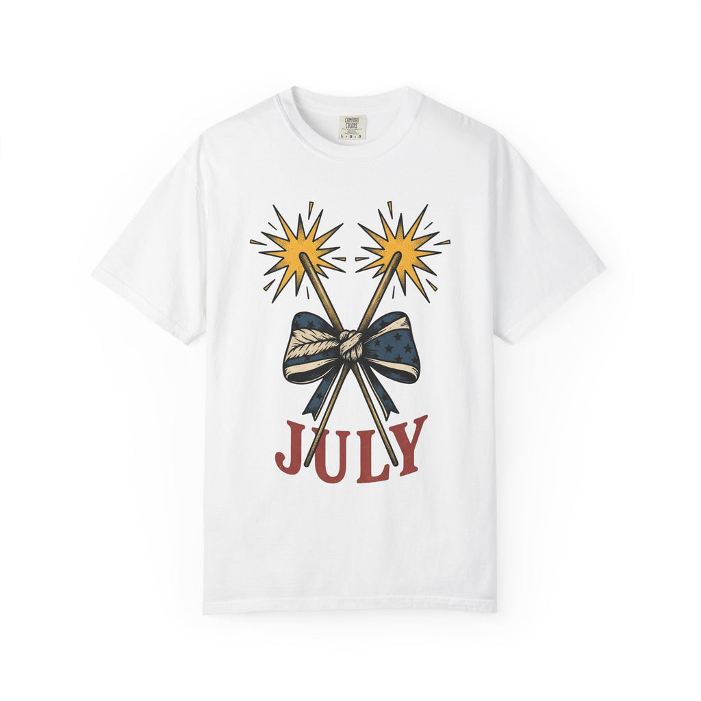 Sparkler Knot Shirt 4th Of July Liberty Gift Women Antique Tee Sparkler T-Shirt Fireworks Fan Vintage Tshirt Freedom Graphic Outline Star