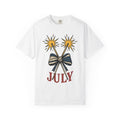 Sparkler Knot Shirt 4th Of July Liberty Gift Women Antique Tee Sparkler T-Shirt Fireworks Fan Vintage Tshirt Freedom Graphic Outline Star