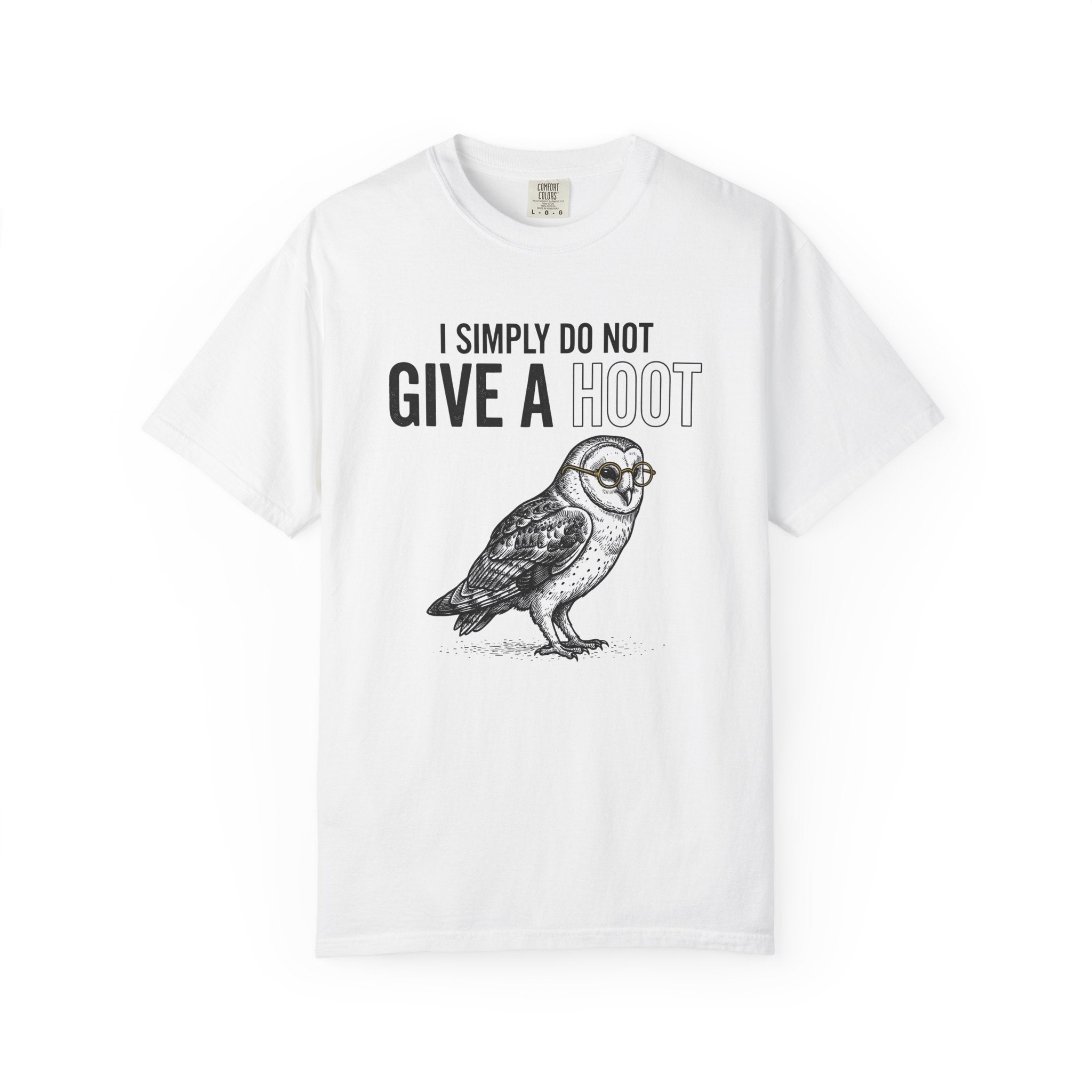 Owl Glasses Shirt Funny Animal Gift Women Hand Drawn Tee Spectacles T-Shirt Humor Fan Eyewear Tshirt Wildlife Graphic Vintage Animal Tshirt