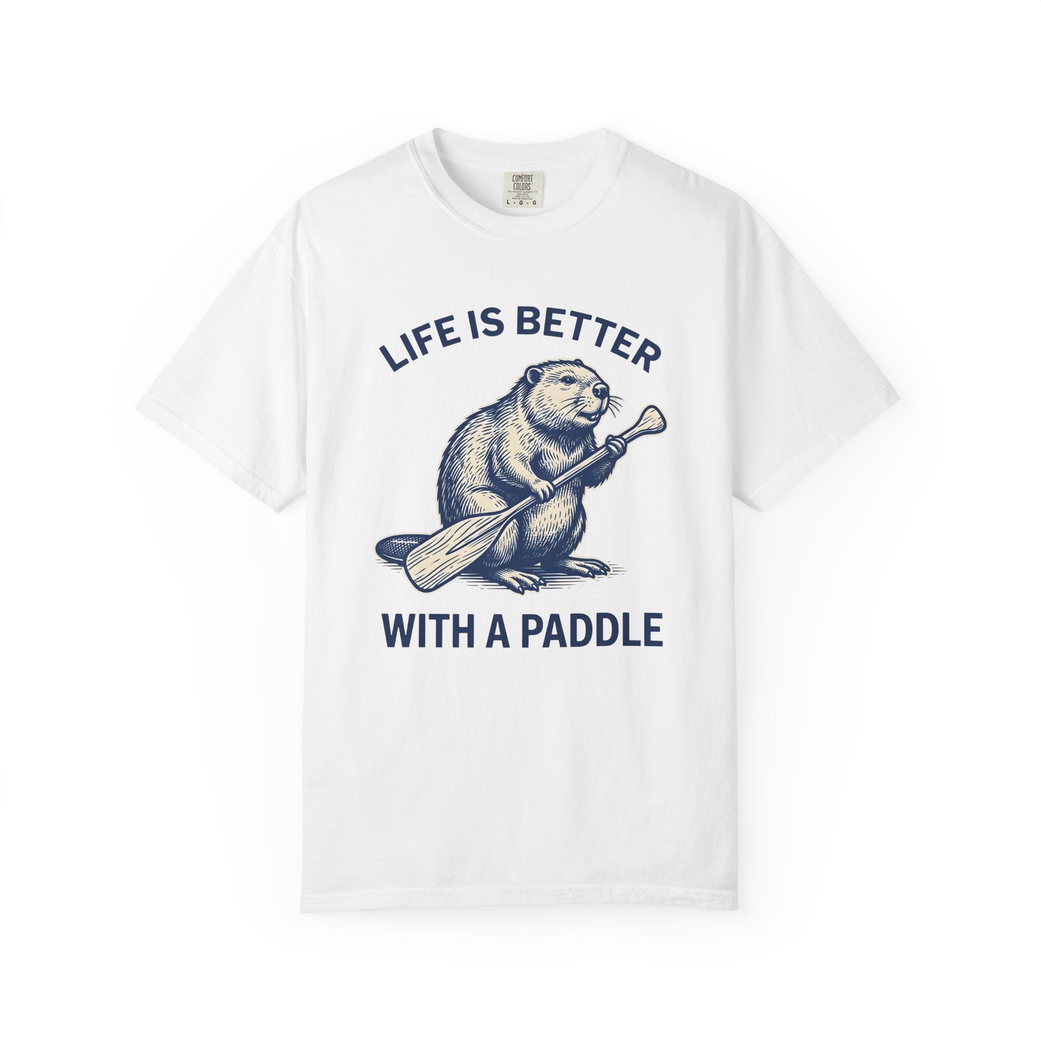Beaver Oar Shirt Sports & Activities Hiking Gift Women Retro Tee Paddle T-Shirt Athlete Enthusiast Vintage Tshirt Trekker Graphic Sketch