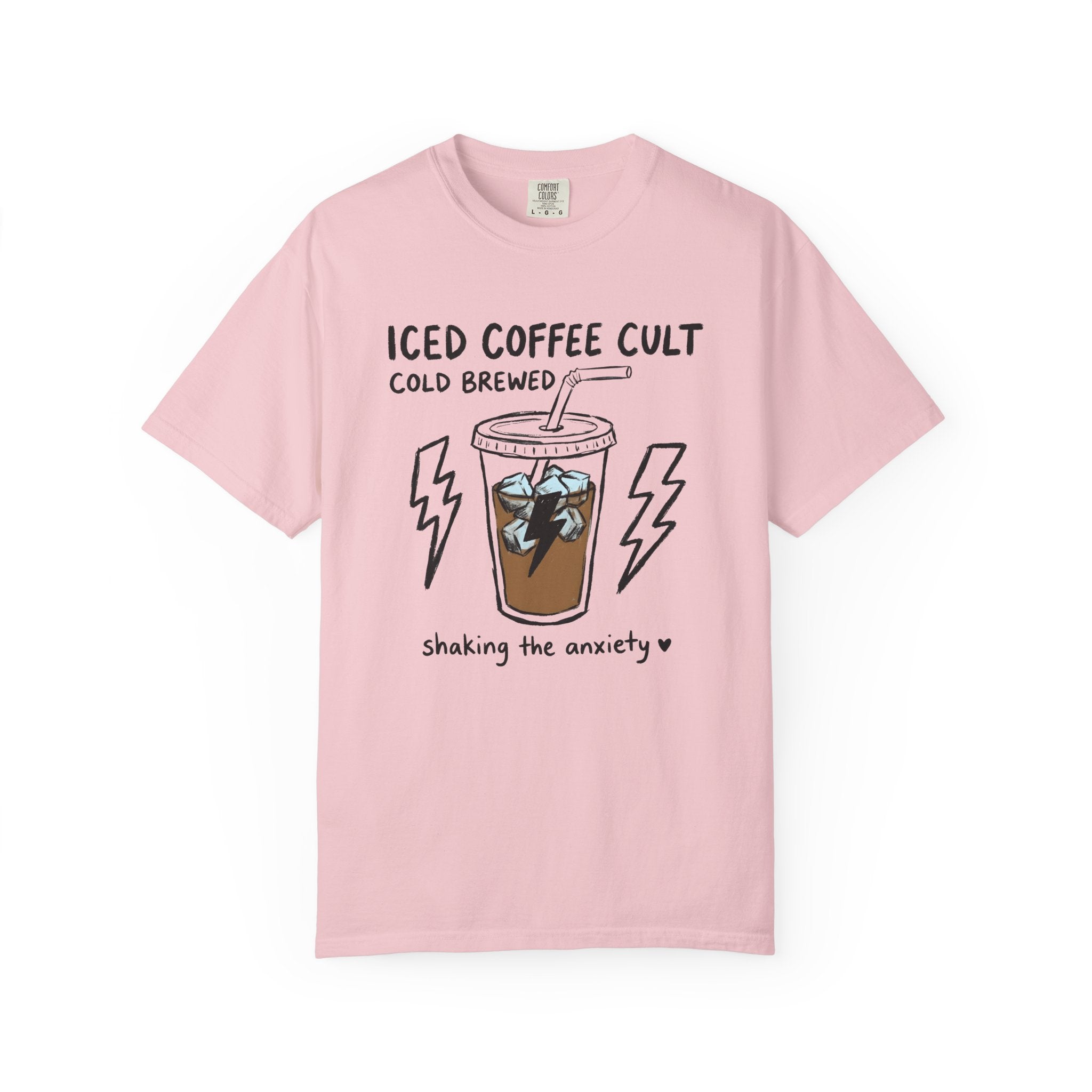 Cold Brew Cup Shirt Coffee Satire Gift Women Line Art Tee Cold Brew T-Shirt Coffee Fan Illustration Tshirt Sarcastic Graphic Cartoon