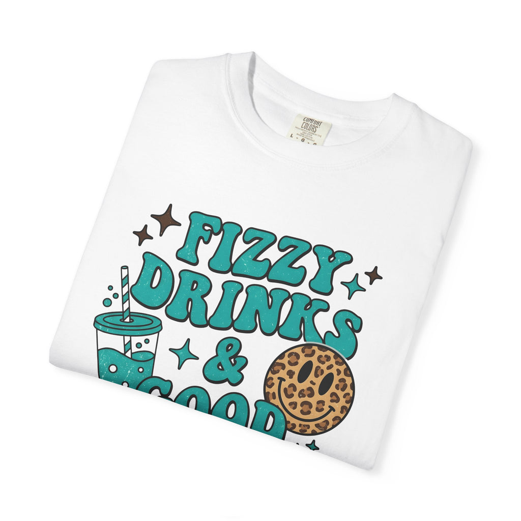 Fizzy Drink Cup Shirt Drinks Encouragement Gift Women Cartoon Tee Soda Cup T-Shirt Beverage Fan Comic Tshirt Motivational Graphic Classic