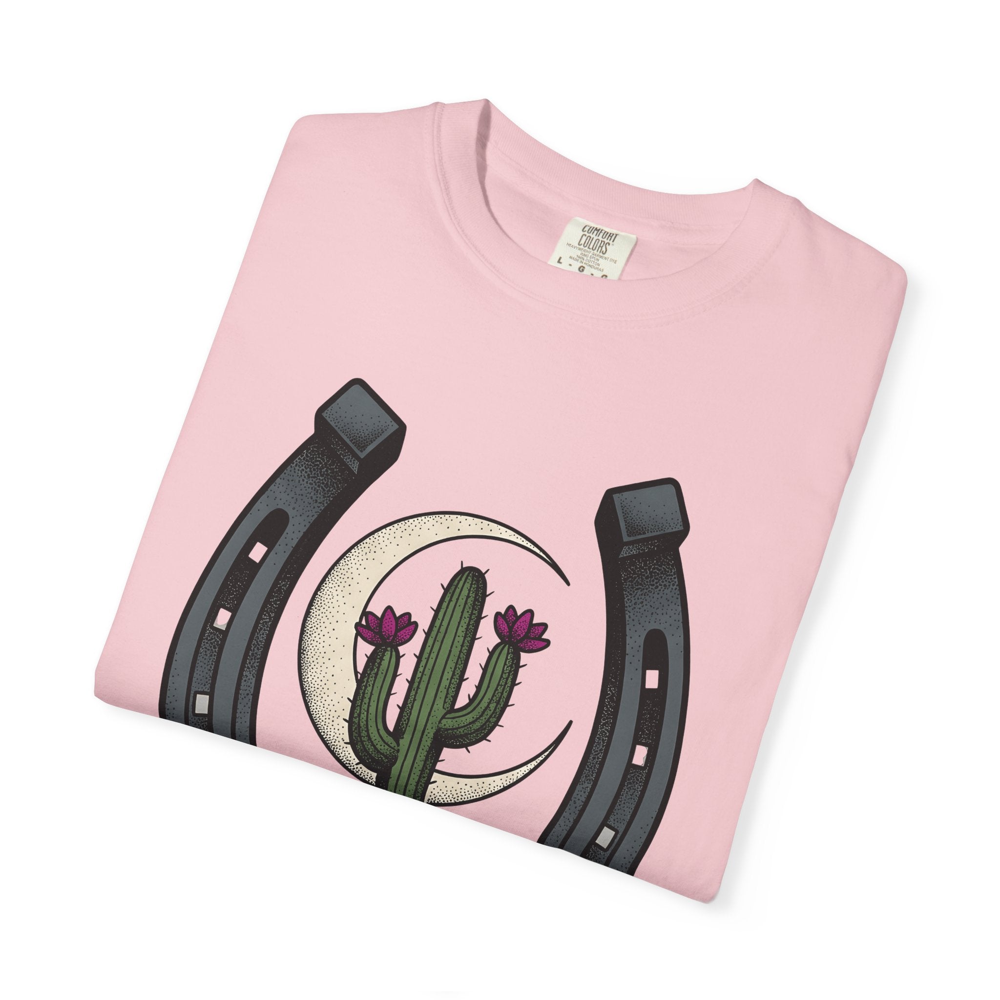 Succulent Horseshoe Shirt Cowgirl Rodeo Gift Women Southwestern Tee Succulent T-Shirt Cowboy Fan Western Tshirt Rodeo Graphic Retro Crescent