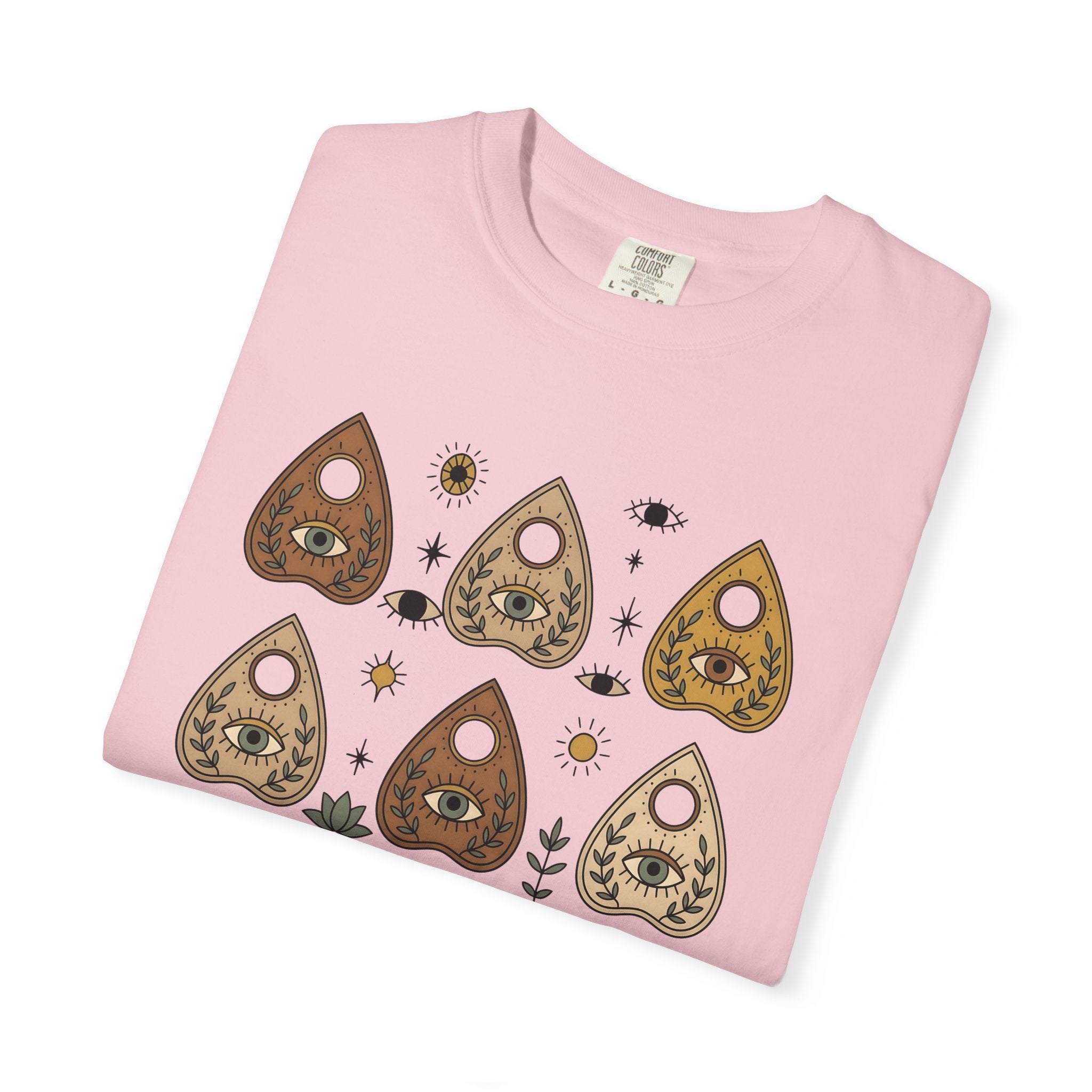 Magic Planchette Shirt Boho Chic Metaphysical Gift Women Hippie Tee Ouija Board T-Shirt Boho Fan Psychedelic Tshirt Spiritual Graphic Simple