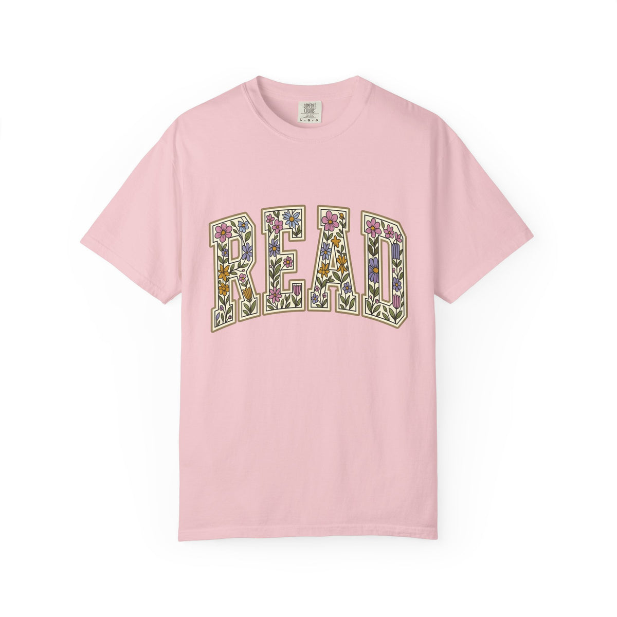 Flower Letter Design Shirt Teacher Literature Unisex Gift Bohemian Tee Alphabet