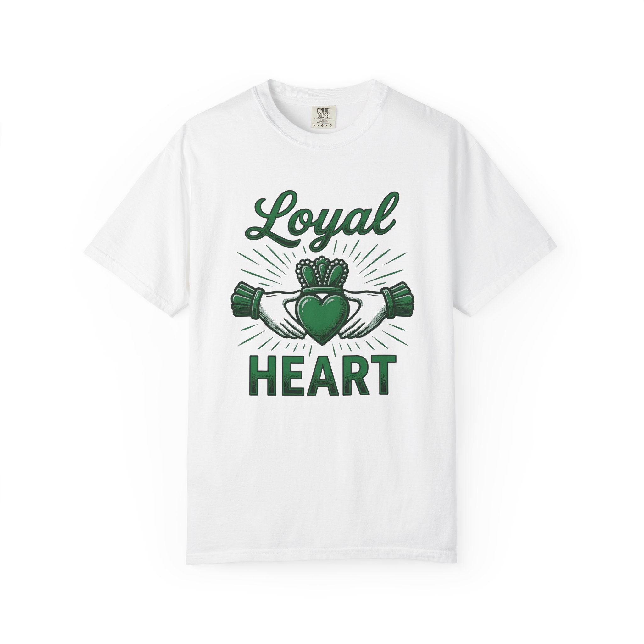 Claddagh Heart Shirt St Patrick's Day Irish Gift Women Vintage Tee Heart Symbol T-Shirt Shamrock Fan Celtic Graphic Tshirt Hand Drawn Crown