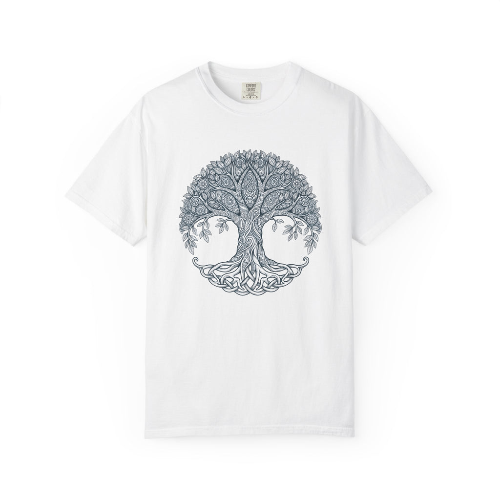 Irish Tree Shirt St Patrick's Day Wicca Gift Women Geometric Tee Celtic Tree T-Shirt Shamrock Fan Celtic Art Tshirt Pagan Graphic Tribal