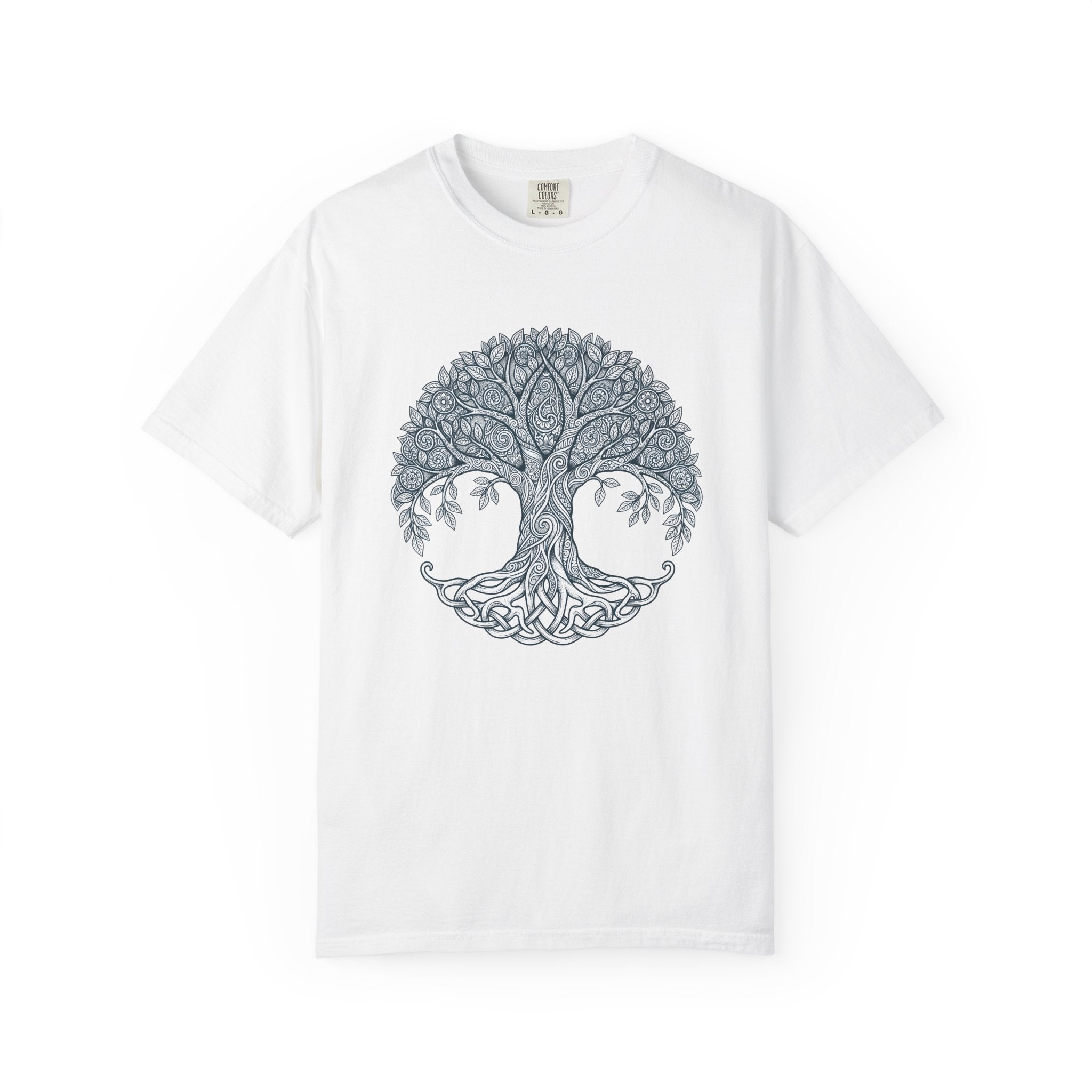 Irish Tree Shirt St Patrick's Day Wicca Gift Women Geometric Tee Celtic Tree T-Shirt Shamrock Fan Celtic Art Tshirt Pagan Graphic Tribal