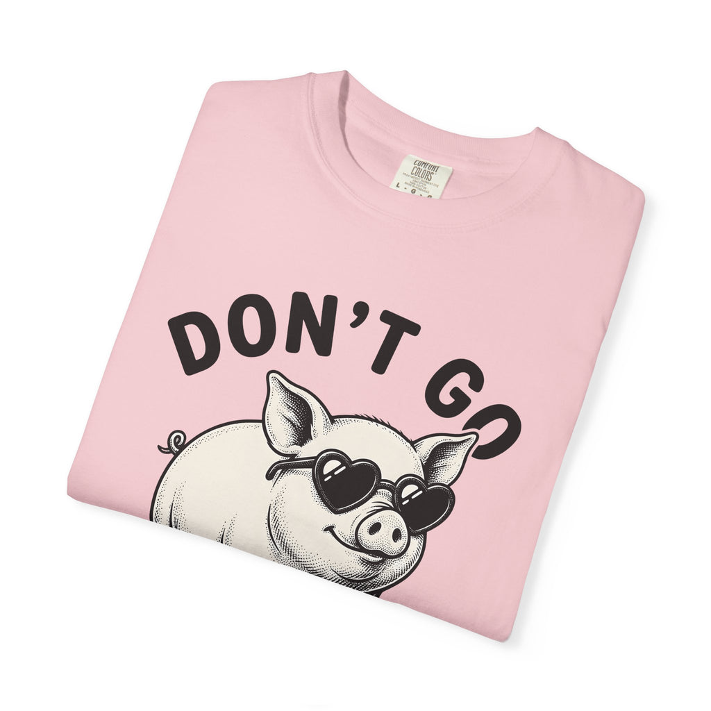 Pig Drawing Shirt Funny Wildlife Gift Women Cartoon Tee Swine T-Shirt Humor Fan Comic Tshirt Animal Graphic Hand Painted Love Sunglasses