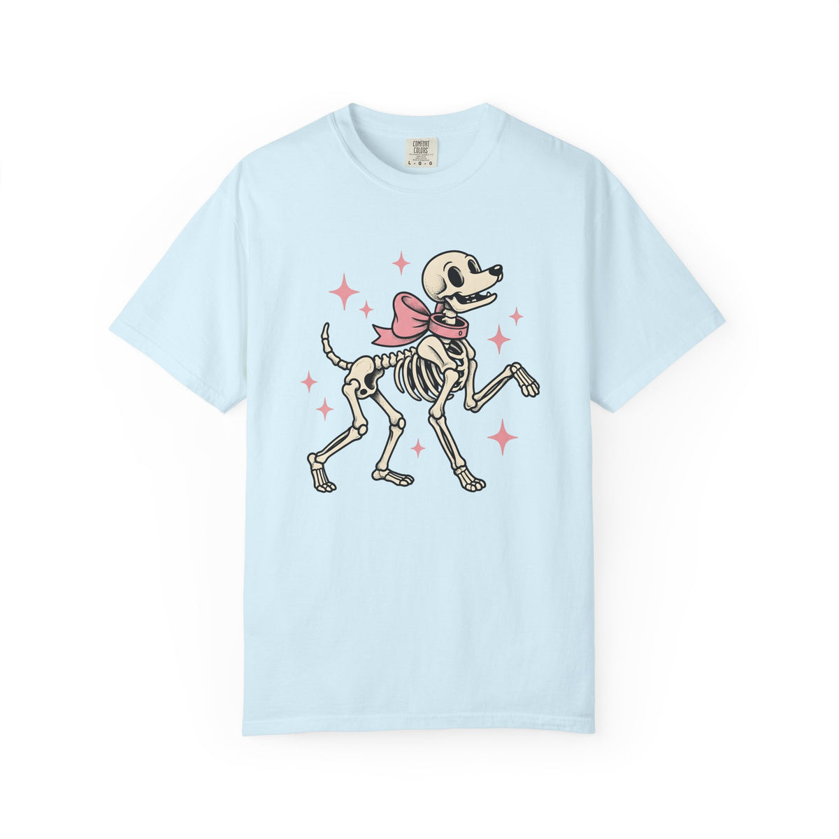 Dog Skeleton Shirt Halloween Dog Unisex Gift Cartoon Tee Skeleton T-Shirt Spooky