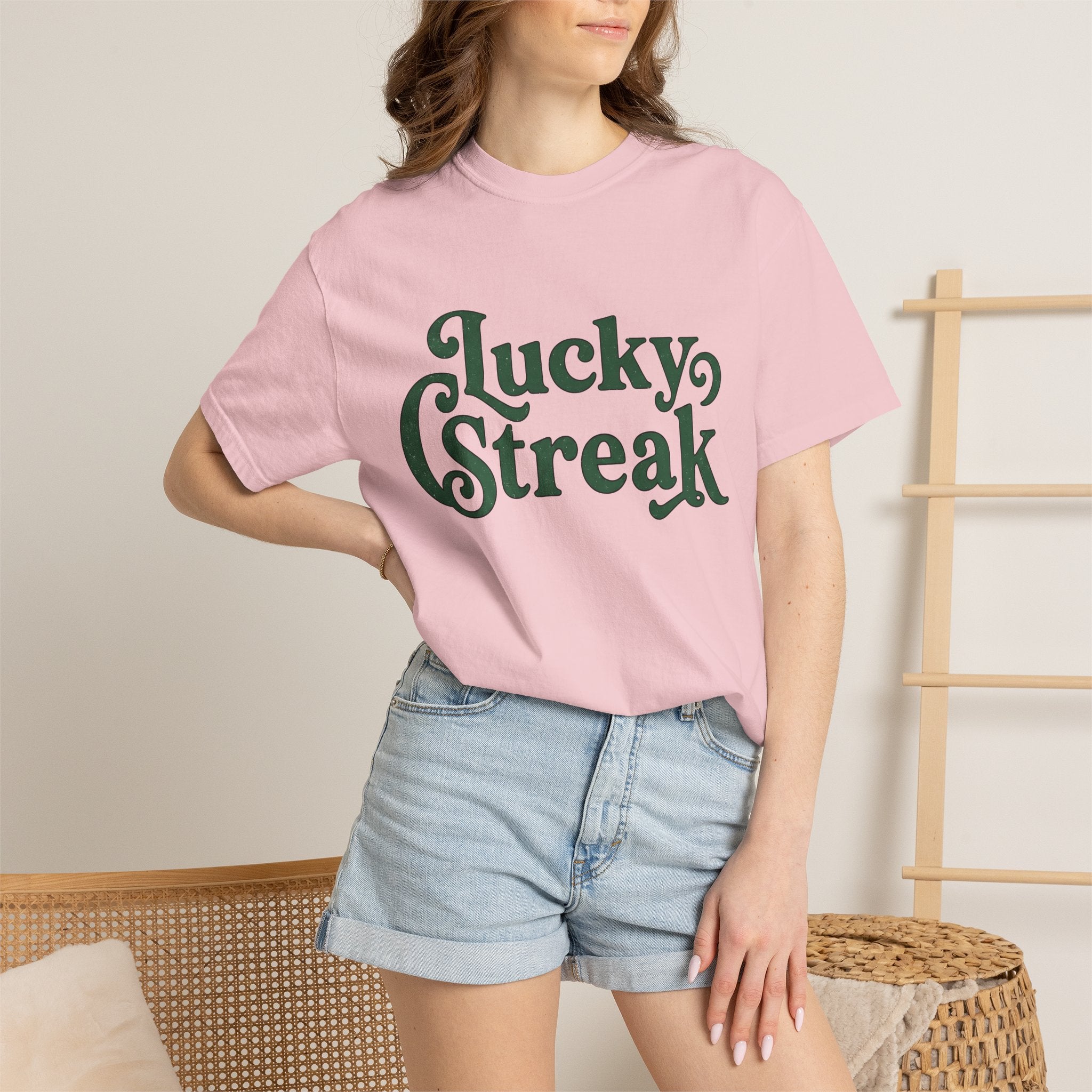 Lucky Quote Shirt St Patrick's Day Event Gift Women Antique Tee Fortune T-Shirt Shamrock Fan Vintage Tshirt Party Graphic Midcentury