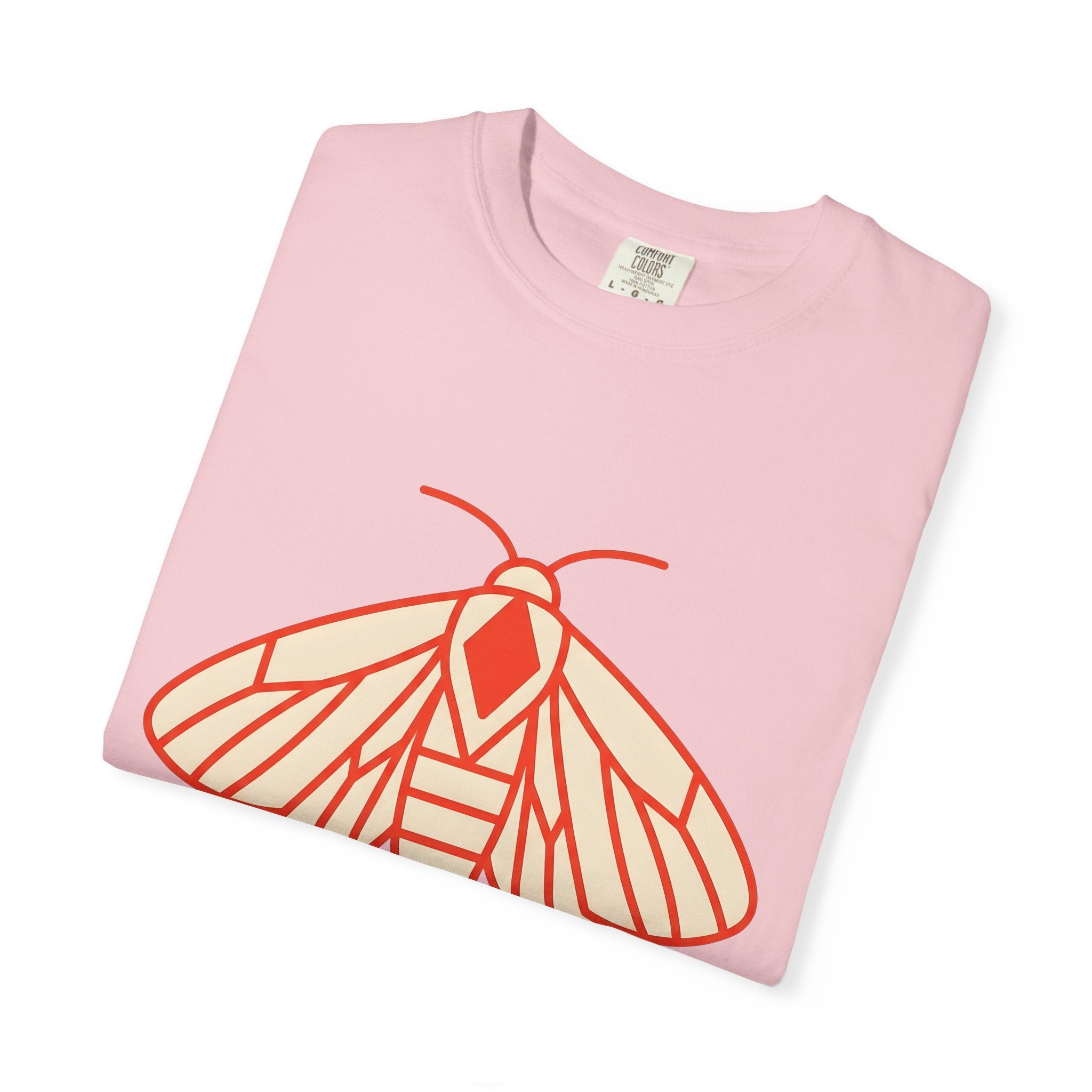 Moth Illustration Shirt Boho Chic Outdoors Gift Women Simple Tee Moth T-Shirt Bohemian Fan Minimalist Tshirt Nature Graphic Contemporary