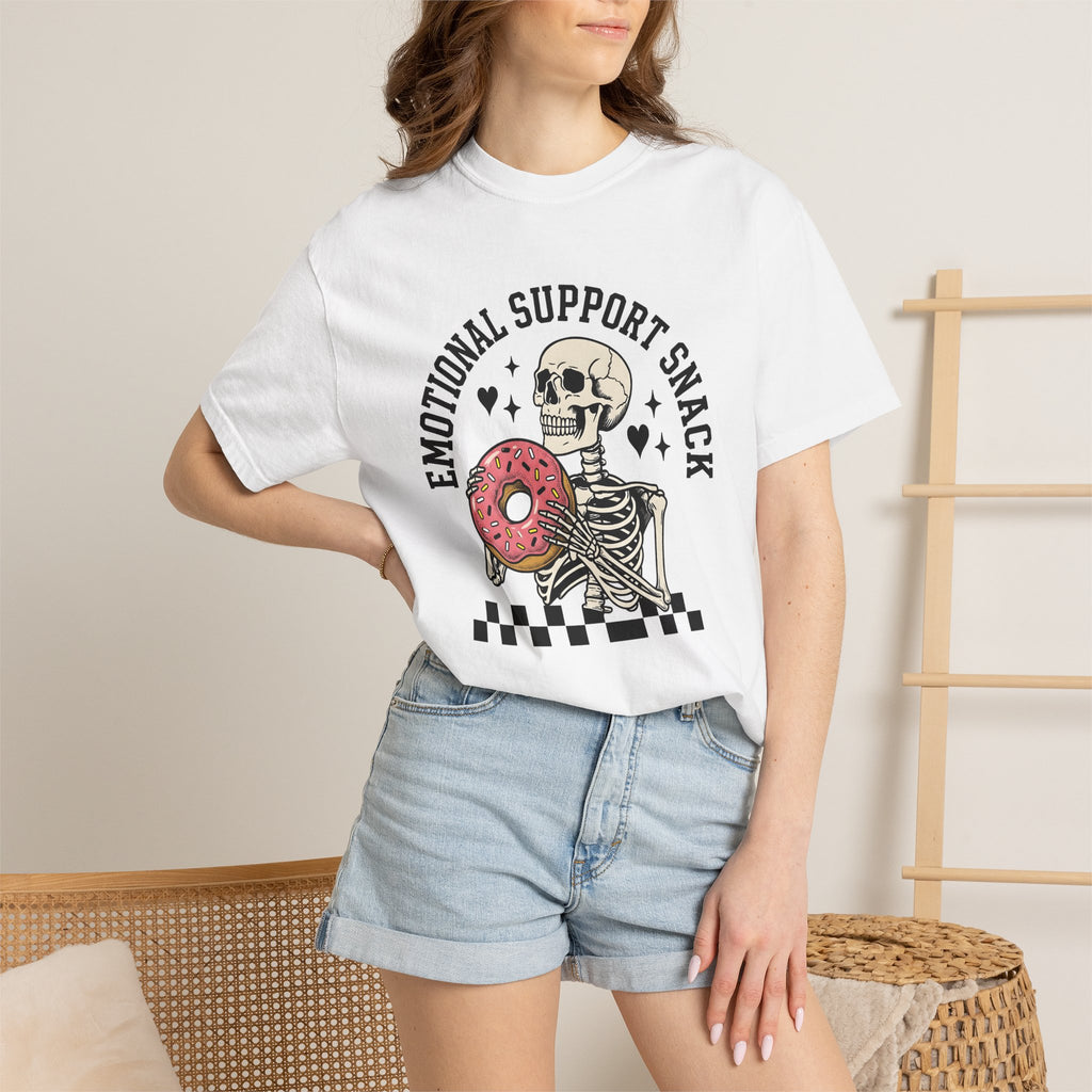 Skeleton Doughnut Shirt Moms Fun Gift Women Striking Pattern Tee Donut T-Shirt Mother Fan Graphic Design Timeless Heart Symbols Tshirt
