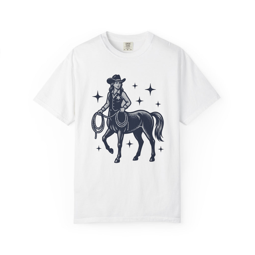 Centaur Cowgirl Shirt Cowgirl Western Gift Women Vintage Tee Centaur T-Shirt Rodeo Fan Retro Tshirt Cowboy Graphic Hand Drawn Stars Tshirt