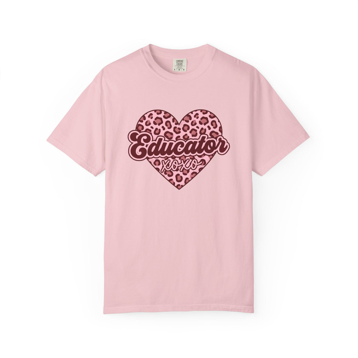 Spotted Heart Shirt Teacher Love Unisex Gift Graphic Tee Heart T-Shirt Educator