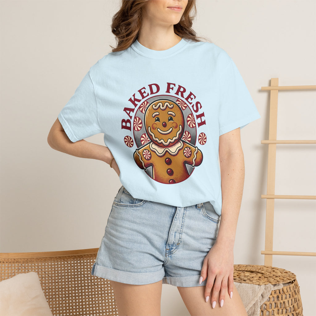 Gingerbread Snack Shirt Christmas Confectionery Gift Women Traditional Tee Gingerbread T-Shirt Christmas Fan Vintage Tshirt Candy Graphic