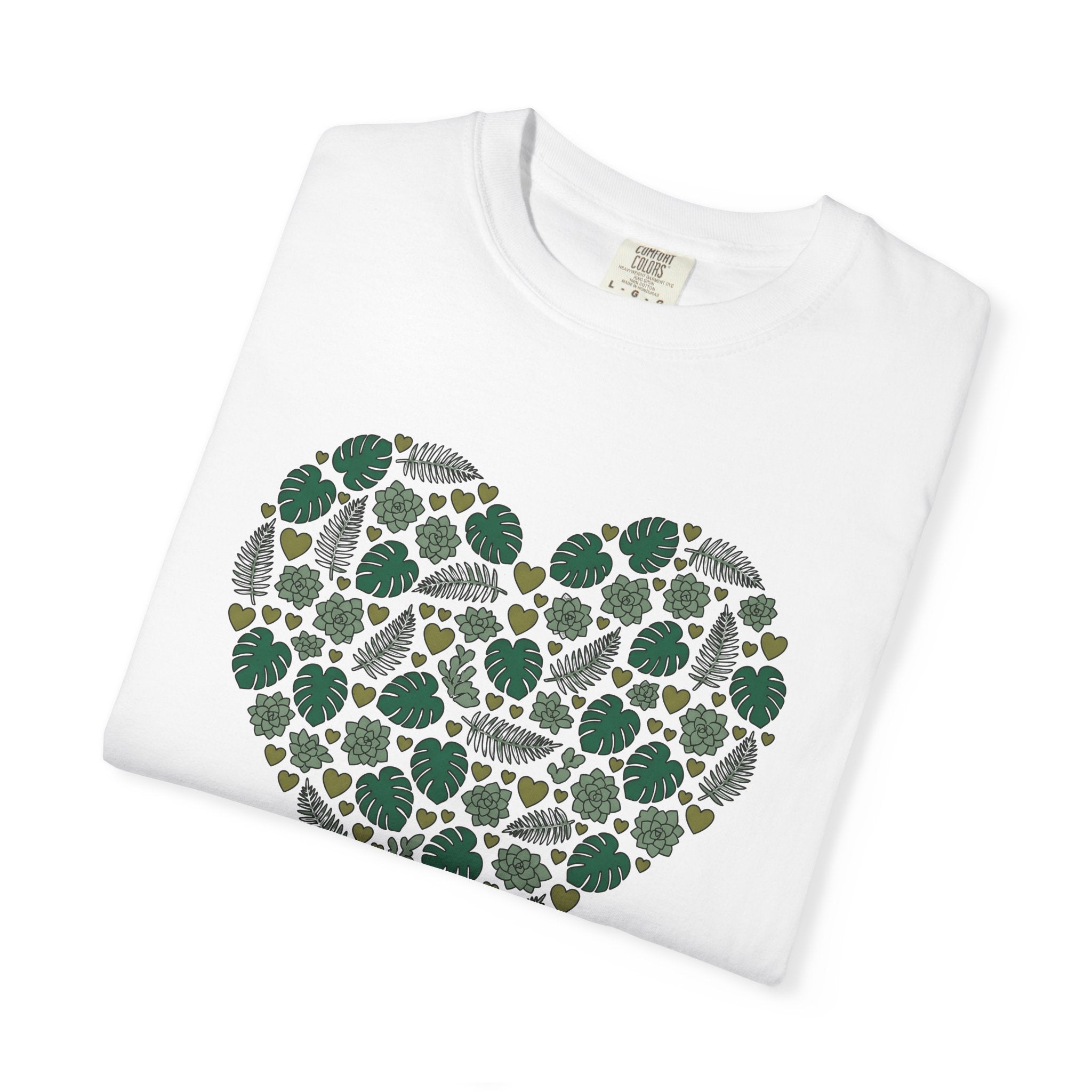 Heart Shape Shirt Valentines Day Plant Gift Women Botanical Tee Heart T-Shirt Valentine Fan Floral Tshirt Plant Graphic Minimalist Monstera