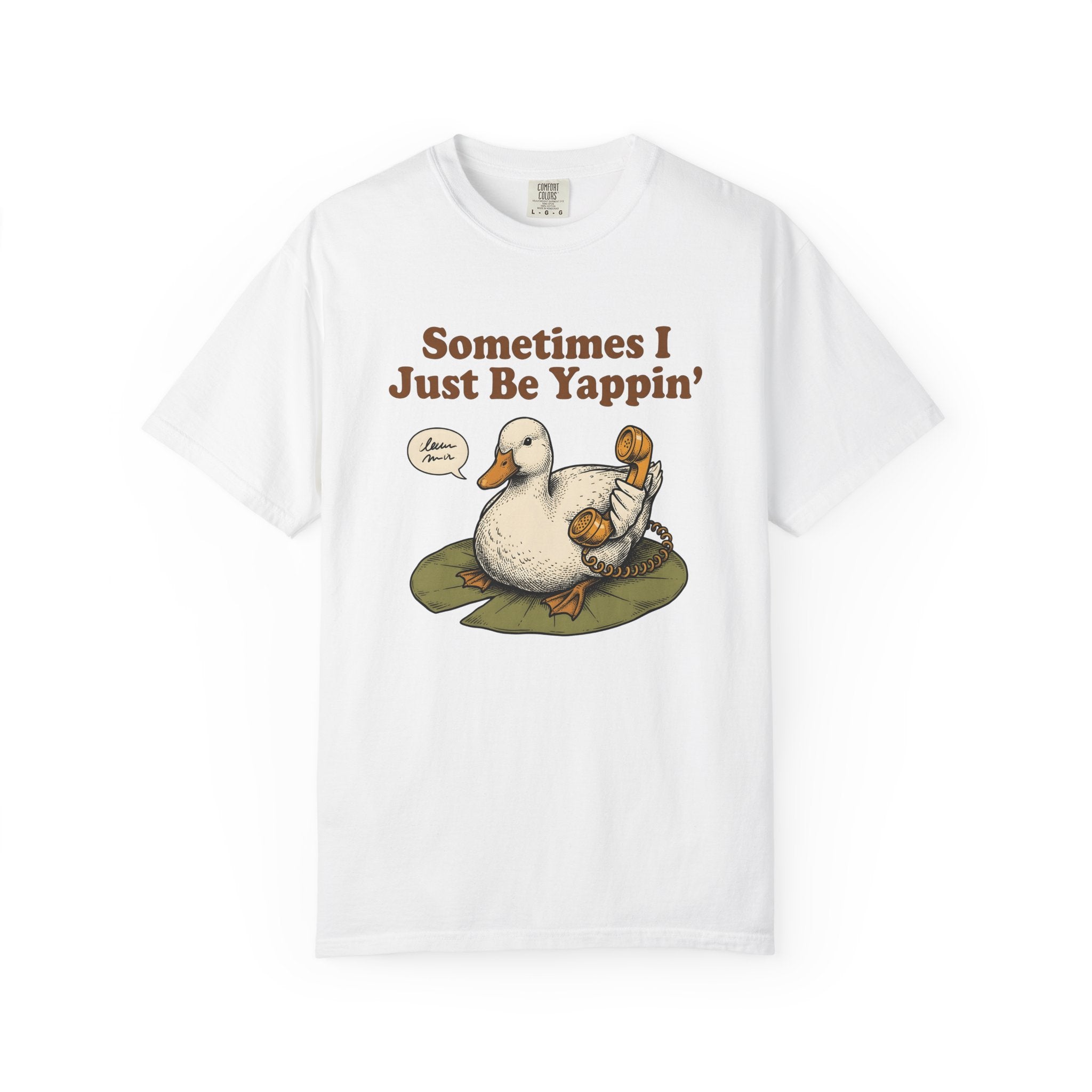 Duck Phone Shirt Funny Animal Gift Women Cartoon Tee Phone Case T-Shirt Humor Fan Comic Tshirt Wildlife Graphic Vintage Speech Bubble Tshirt