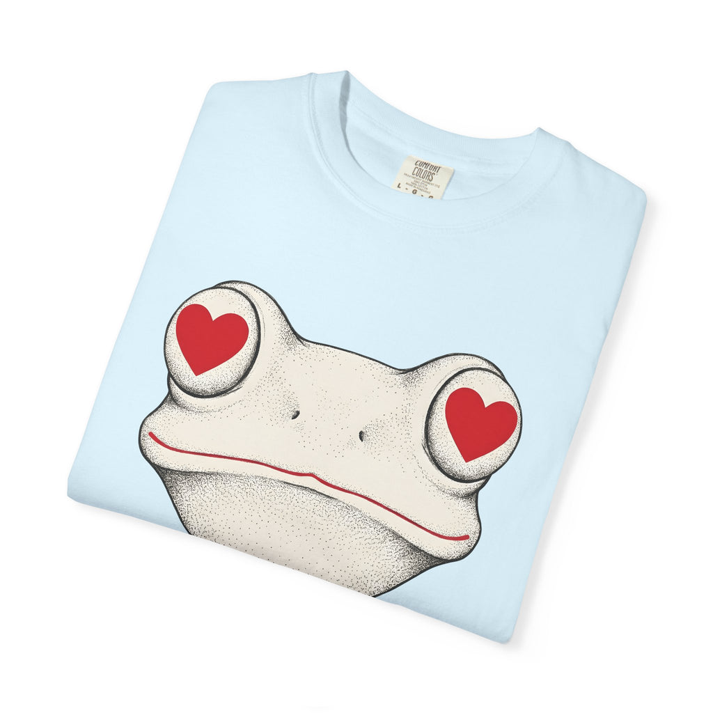 Frog Head Shirt St. Valentine's Day Wildlife Gift Women Simple Tee Toad T-Shirt Valentine Fan Minimalist Tshirt Animal Graphic Classic Love