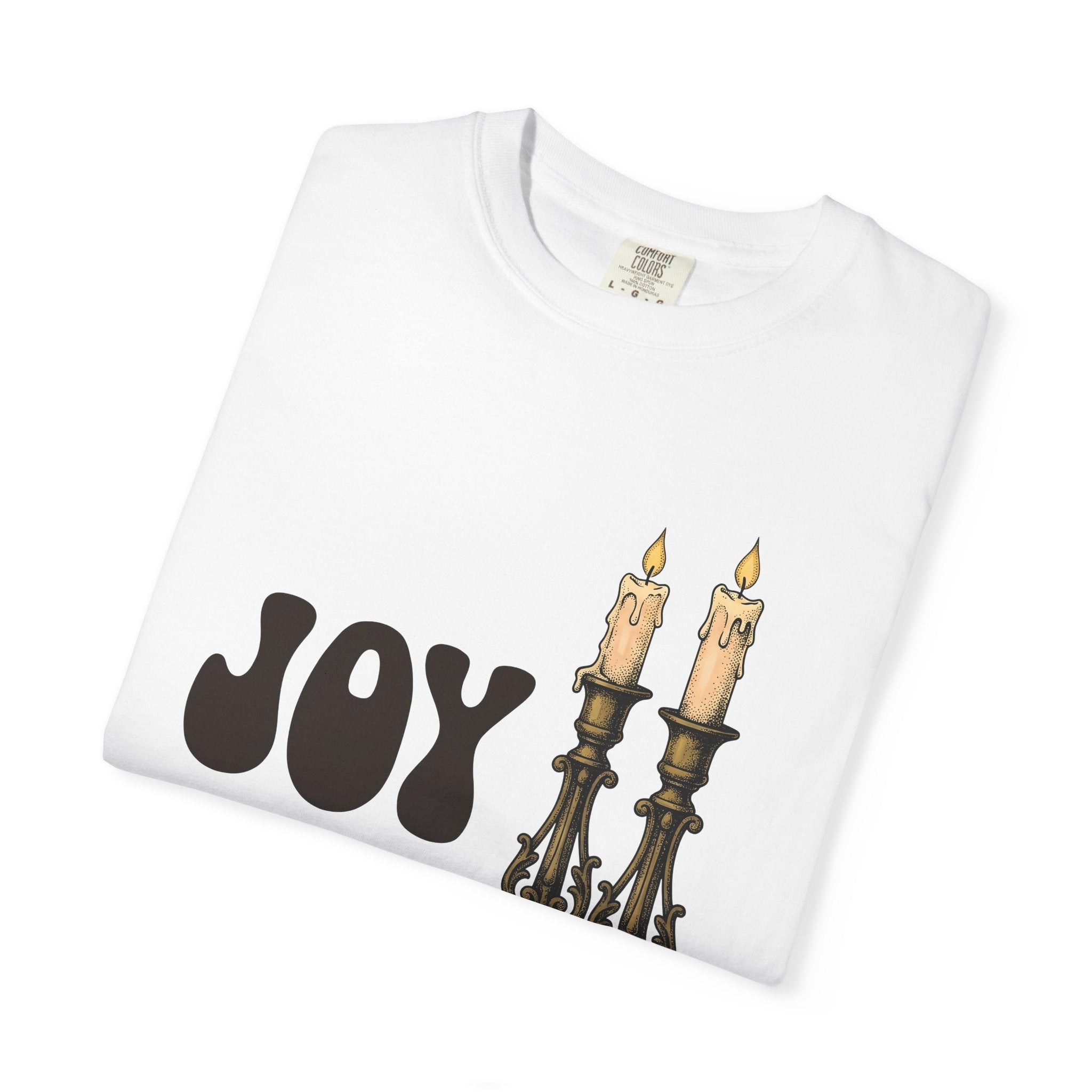Vintage Candle Holders Shirt Holiday Christmas Gift Women Hand Drawn Tee Candelabras T-Shirt Christmas Fan Illustrated Graphic Retro Holly