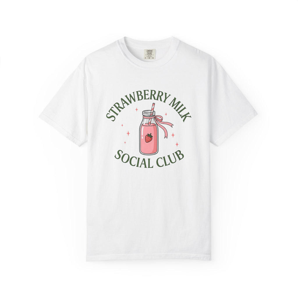 Strawberry Milk Bottle Shirt Desserts Beverage Gift Women Kawaii Tee Milk Bottle T-Shirt Dessert Fan Cute Tshirt Drink Graphic Retro Pink