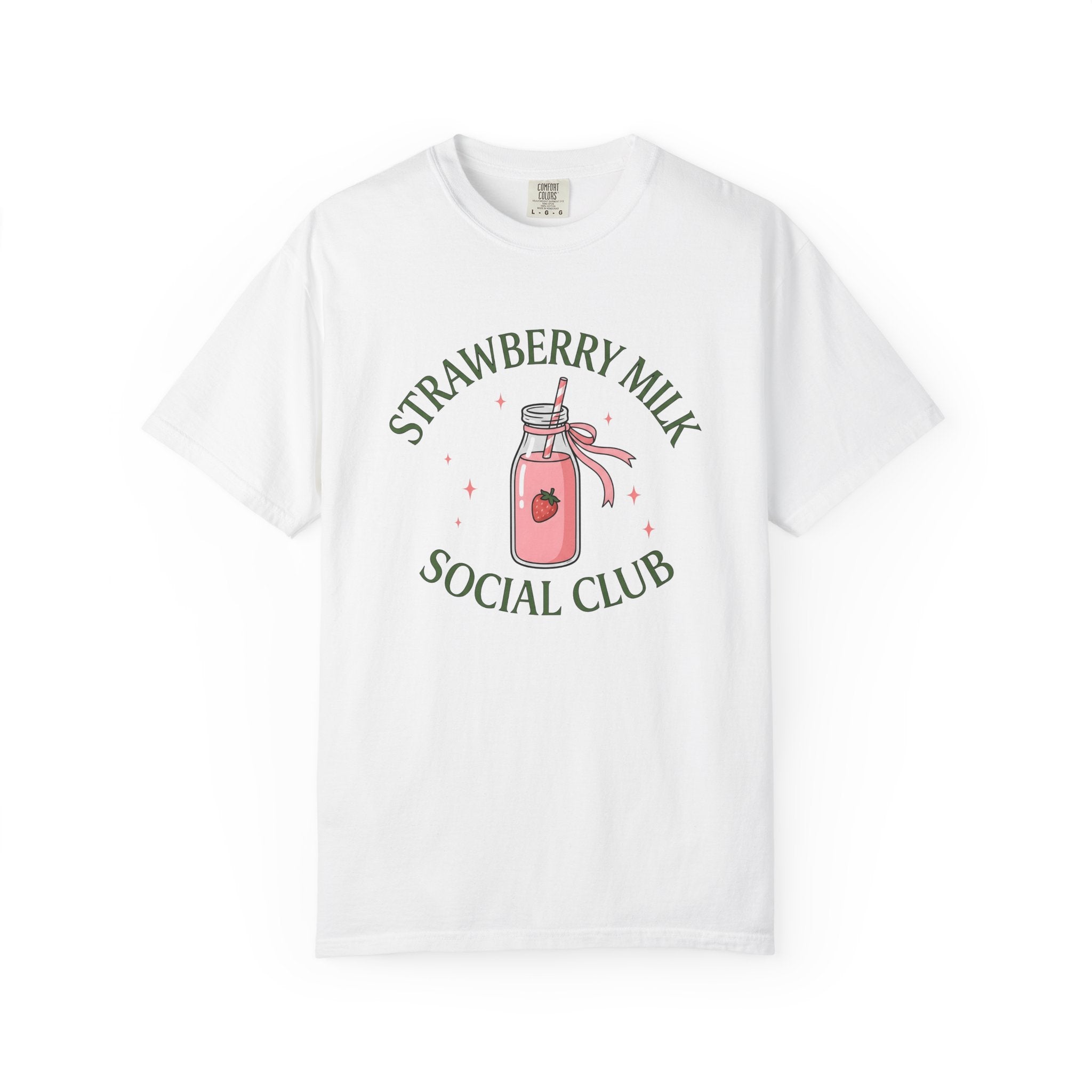 Strawberry Milk Bottle Shirt Desserts Beverage Gift Women Kawaii Tee Milk Bottle T-Shirt Dessert Fan Cute Tshirt Drink Graphic Retro Pink