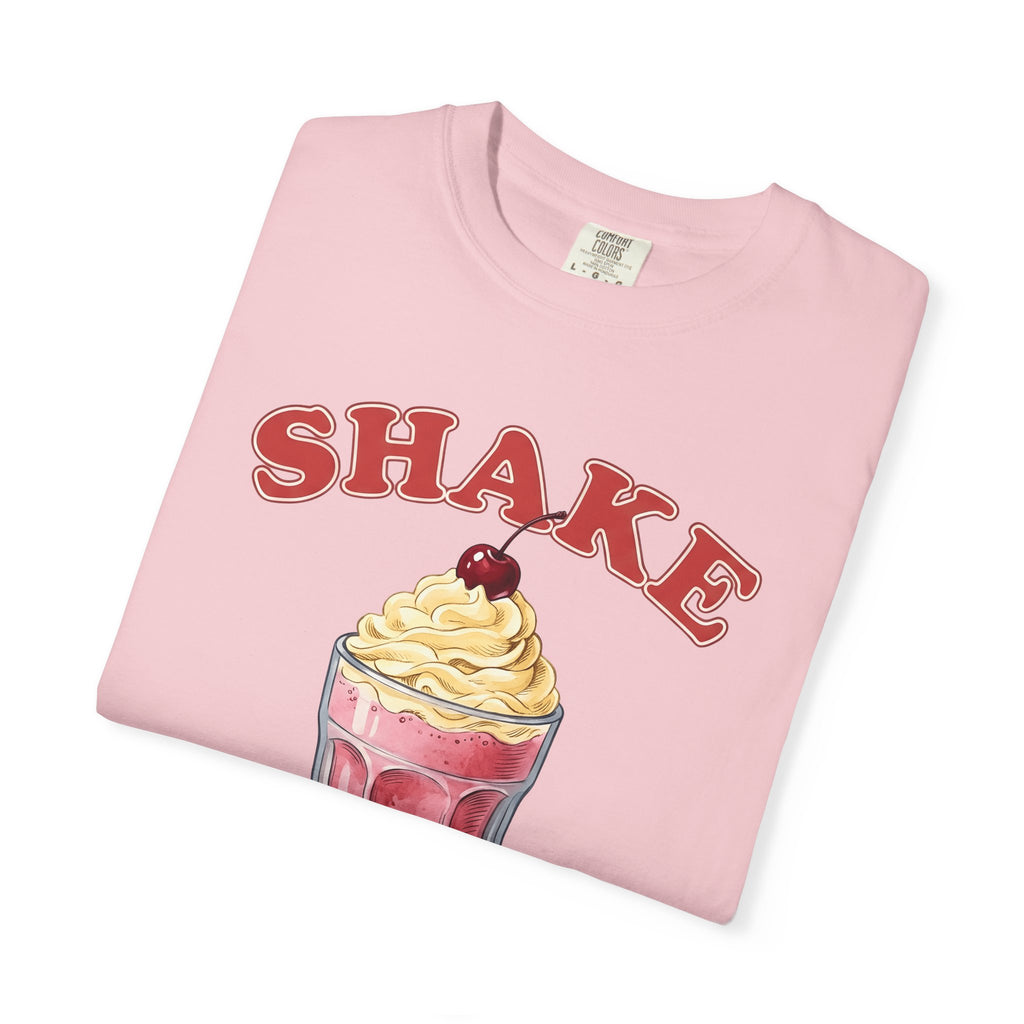 Milkshake Shirt Desserts Cafe Gift Women Cartoon Tee Shake T-Shirt Sweets Fan Comic Tshirt Coffee Graphic Pop Art Cherry Tshirt