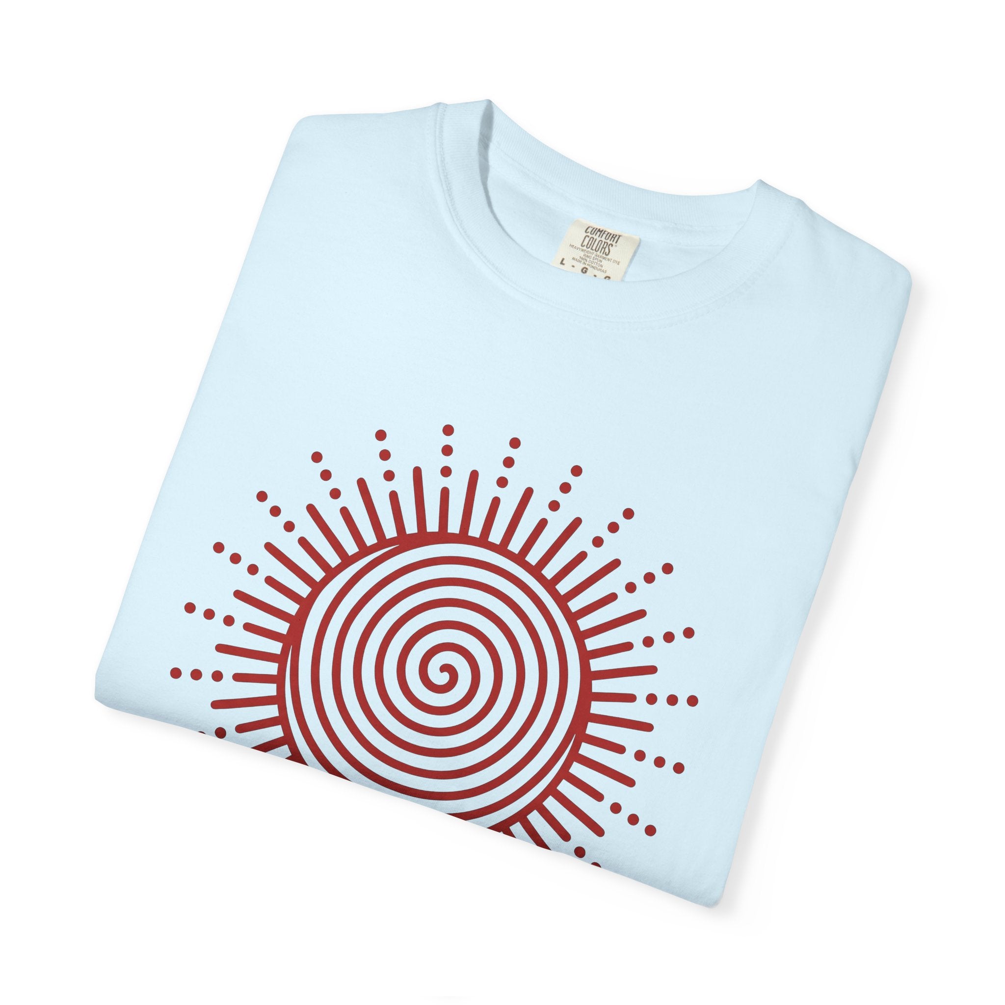 Sun Curve Shirt Boho Pattern Gift Women Tribal Tee Solar T-Shirt Bohemian Fan Ethnic Tshirt Design Graphic Clean Spots Tshirt
